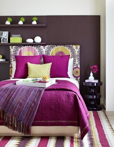 radiant orchid bedroom
