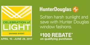 Savings From Hunter Douglas Window Fashions