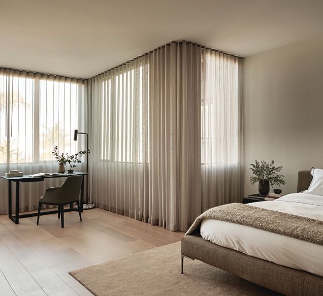 Custom Draperies in the Bedroom